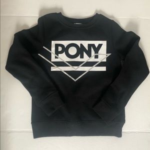Pony black logo sweatshirt